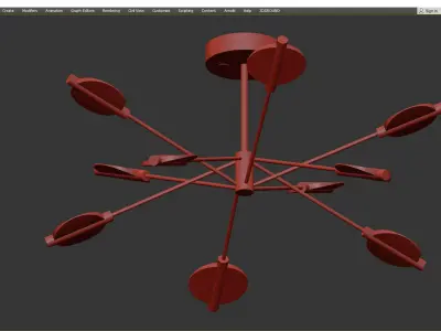 PACE pendant Low-poly 3D model