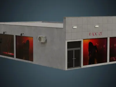 Building 16 Low-poly 3D model