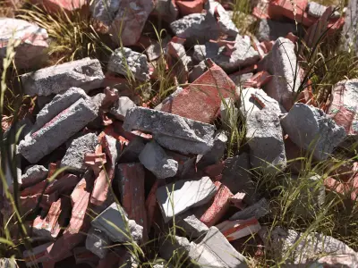 Debris - 3D Scans Low-poly 3D model