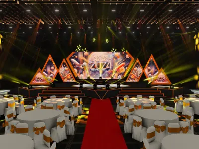 3D event stage design - 12 design 3d model   Texture