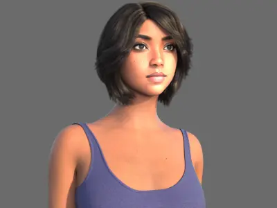 A girl next door 3D model