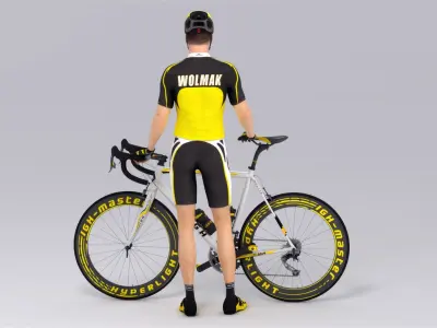  Male Cyclist Animated HQ 