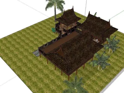 Creative Design-Holiday Cabin-0128 3D model