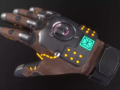 SciFi Glove - Searcher Low-poly 3D model