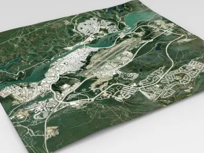 Cityscape Whitehorse Canada 3D model