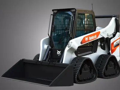 S76 Quad Tracks Loader - Bucket 3D model