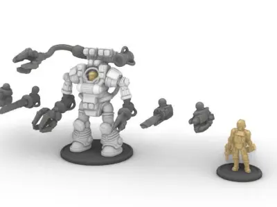 28mm Ordnance Repair Utility System Suit - ORUS Suit 3D print model