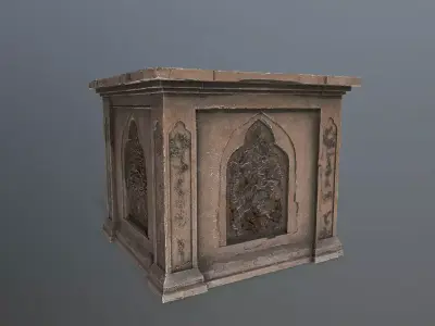 column Low-poly 3D model 6