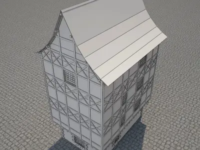 Medieval House 2 3D model purchase