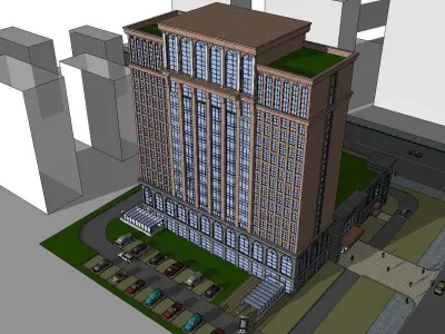 vacation spot-Resort-Fashion Leisure Hotel-0183 3D model