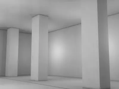 Sci Fi Room Low-poly 3D model