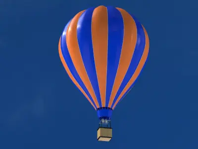 Hot Air Balloon 02 3D model