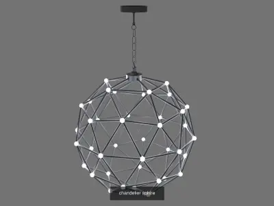 lighting collection geometric pendant light 3D Model Pack