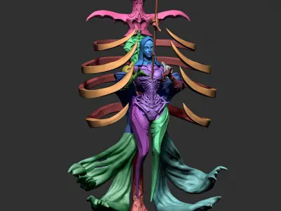 Cyber Nun 3D print model