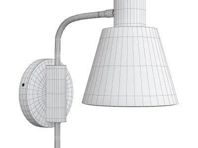 CYLINDER TASK WALL LIGHT Low-poly 3D model