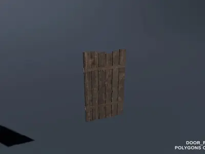 Game Ready Wooden Planks and Fences Pack Low-poly 3D model