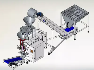 Volumetric Filler Machine 3D model