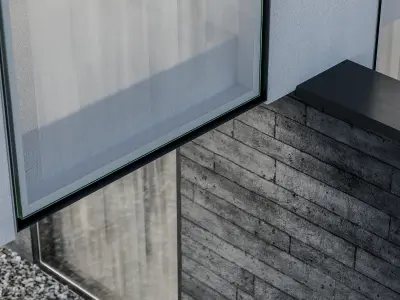 Modern house 12 - night 3D model
