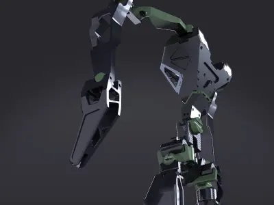 Scifi robotic mech arm android postapo  3D model