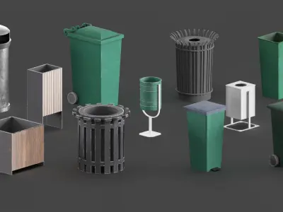 140 street kitbash 3D model