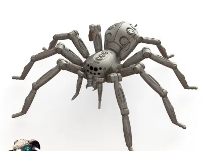 Robotic Anti-Rodent Spider 3D print model