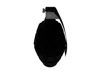 Grenade silhouette of bottle 3D model