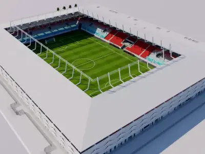 New National Stadium - Luxembourg 3D model