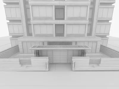 Apartment Building 3D model