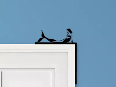 Mermaid Door Corner Decor 3D print model