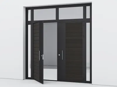 Aluminium door 62 3D model