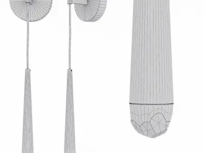 Restoration Hardware AQUITAINE SCONCE Nickel 3D model