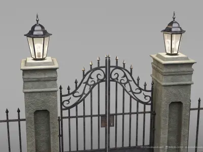 Cemetery Gates - 3D model 3D model