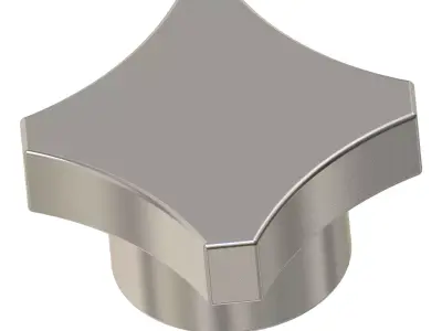 Faucet Square Knob 3D print model