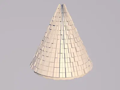 Sci Fi  Cone Shape Triangle 3D model 2019 3D model