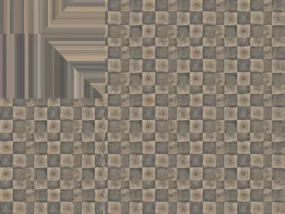 Old class floor Low-poly 3D model