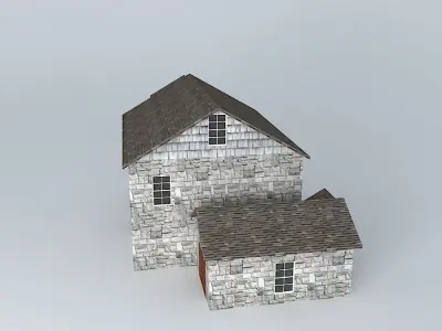 Colonial House Free 3D model