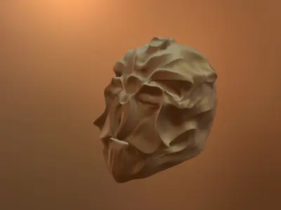Mask to Mask Low-poly 3D model