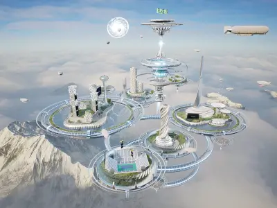 MetaPlanet City 3D model