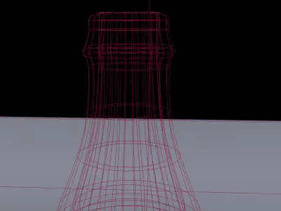 Glass bottle Free low-poly 3D model