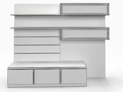 Tv Unit Free 3D model