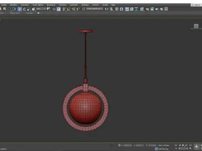 Caswell LED Pendant Low-poly 3D model