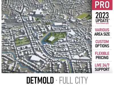 Detmold  Low-poly 3D model