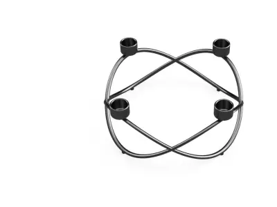 Advent candle stand 3D printable 3D print model