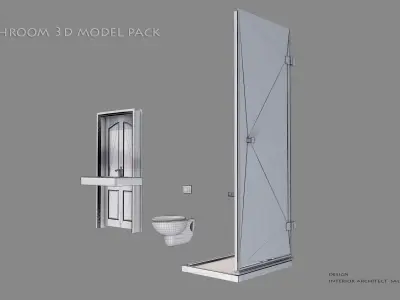  bathroom 3d model pack 3D model