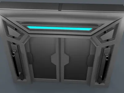 Sci Fi Door 3D model