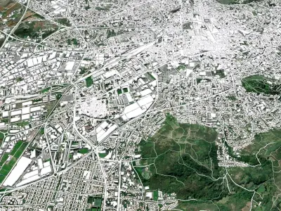 Cityscape Clermont Ferrand France 3D model