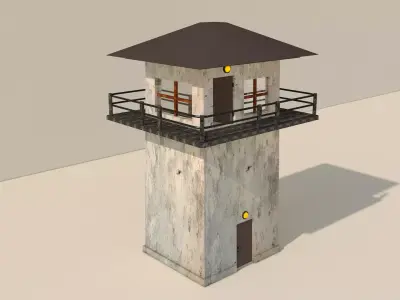 watching Tower 3D model