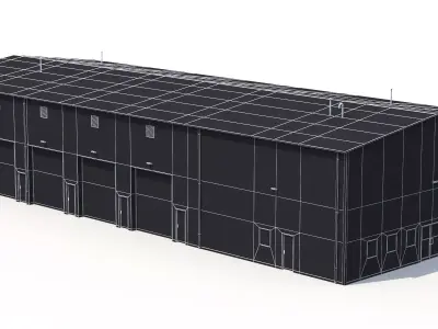 10 PBR Industrial Buildings Collection 3D Model Pack