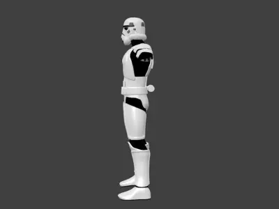 Stormtrooper - Video Game Animation Model Low-poly 3D model