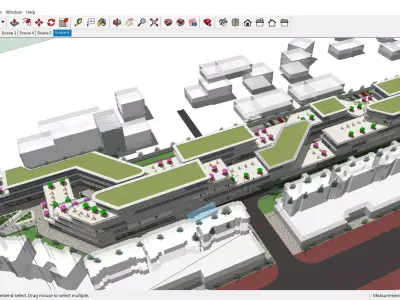 Sketchup Shopping Center C8 3D model